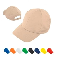 Gorra Surinam, en tela drill con boton forrado y 6 costuras en la visera