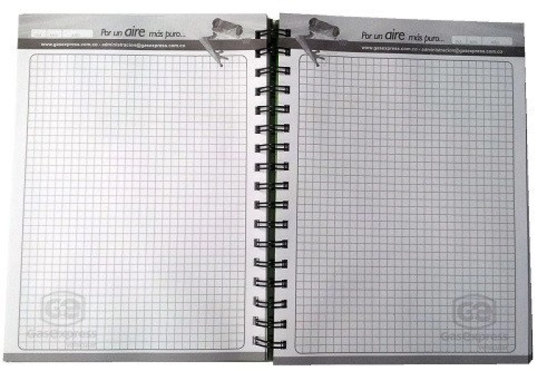 Cuaderno Argollado pasta dura, Media Carta, de 23 x 16 cmts