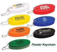 Llavero Flotador, elaborado en PU, tamaño 8 x 4 x 3 cmts