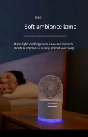 Ventilador Inalambrico Humidificador con Lampara Ambiental