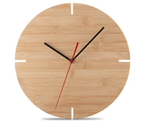 Reloj de Pared en Bambu, de 30 cmts de diametro