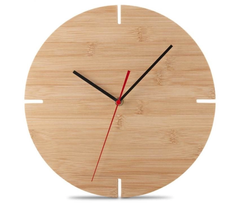 Reloj de Pared en Bambu, de 30 cmts de diametro