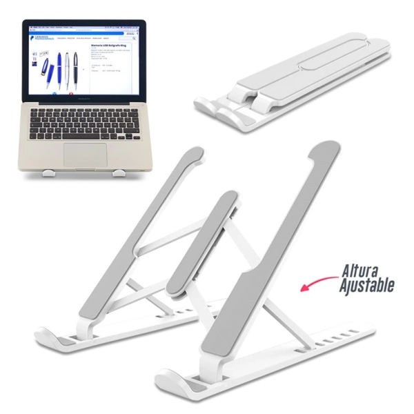 Stand para PC en ABS, con medida 26.5 x 6 x 2 cmts
