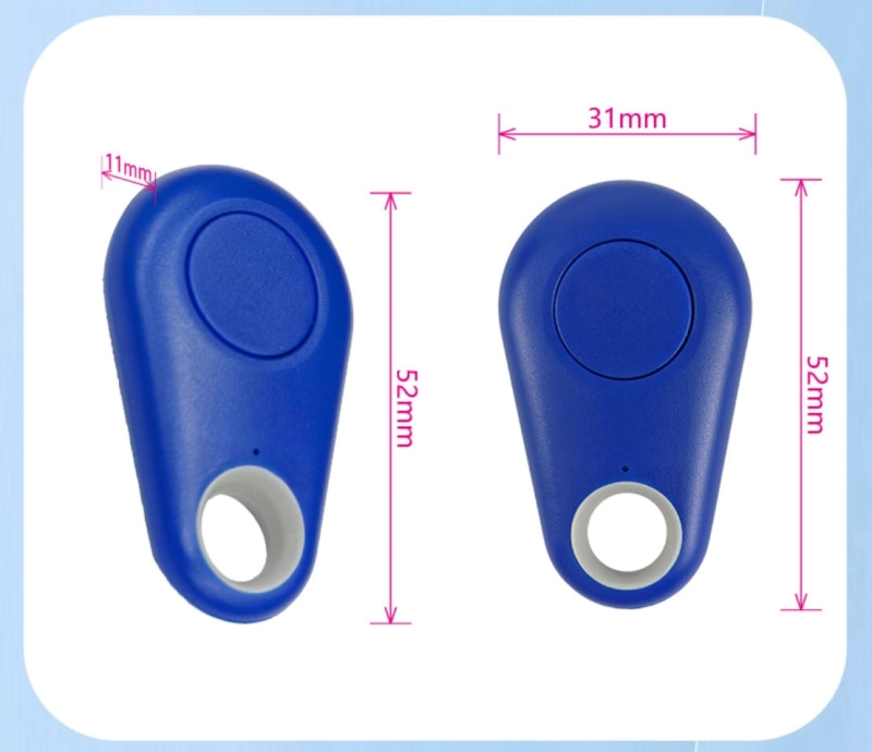 GPS Tracker, plastico, llavero, 52 x 31 x 11 mm, en caja