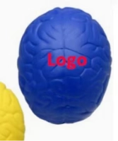 Cerebro Antistress, elaborado en PU, tamaño 7 x 4.8 x 4.5 cmts
