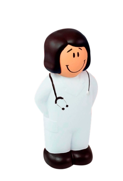 Antistress en forma de Doctora/ Enfermera, elaborado en PU