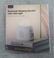 Parlante BT, con White Noise, y Luz Nocturna, en ABS, 10.3 x 9.6 x 6.3 cmts