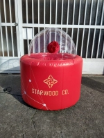 Dummy Inflable tipo Cabina pero solo para Balotas, de 1.10 mts de alto