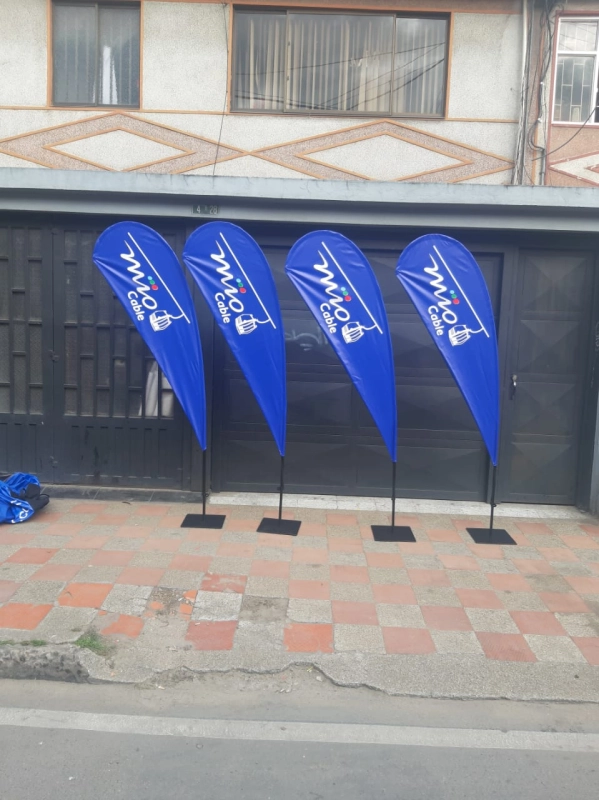 Bandera Publicitaria en forma de Gota