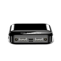 Power Bank Kin, bateria externa de 10.000 mAh, tamaño 8 x 8 x 2.2 cmts