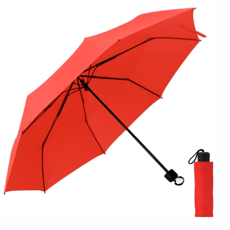 Paraguas Purse, de cartera, de 21”, mango en caucho.