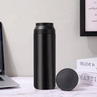 Mug Valdez 500 ml, en Acero Inoxidable, doble capa termica, 21 x 6.5 cmts