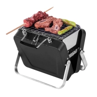 Set BBQ Bacon, tipo maletin, con parrilla, en acero inox, de 18.5 x 14 x 6 cmts