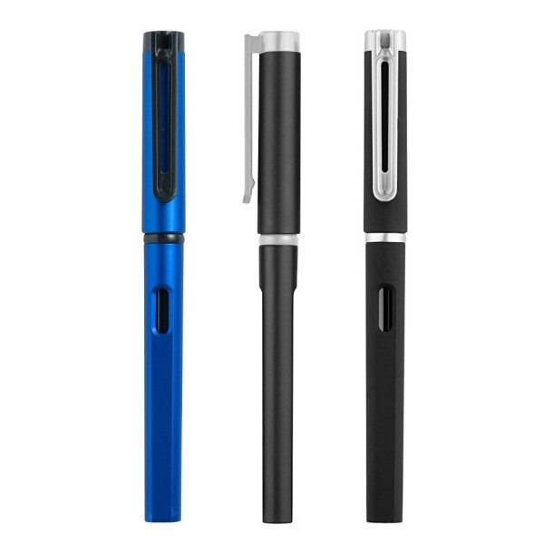 Boligrafo Halland, plastico, tapa removible y mina de tinta gel