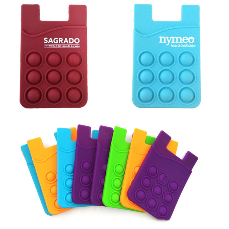 Bolsillo para Celular con Antistress en Silicona, 87 x 56 x 4 mm