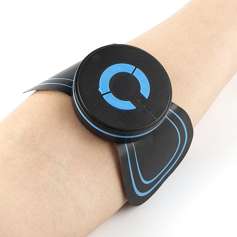 Masajeador Cervical Parche, diametro 5.7 cm, grosor 1.8 cm, no necesita baterias.