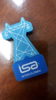 Memoria USB en PVC 2D diseño Torre Electrica ISA