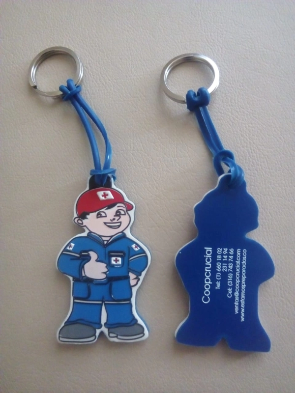 Llaveros Microinyectados en alto relieve