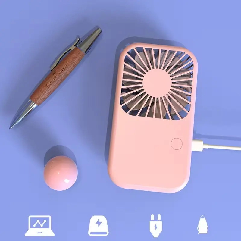 Mini Abanico Plastico, 13 x 7 x 2.5 cmts