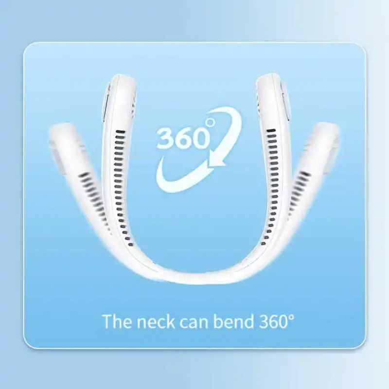 Abanico de Cuello, 20 x 14.5 x 6 cmts, flexible 360°