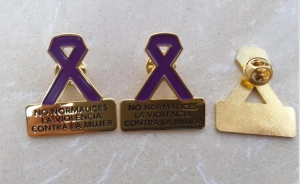 Pin Metalico en bajo relieve relleno a 1 color