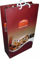 Bolsa Odessa, en Propalcote 200, troquelada, cordon motta, 38x25x10 cmts s.