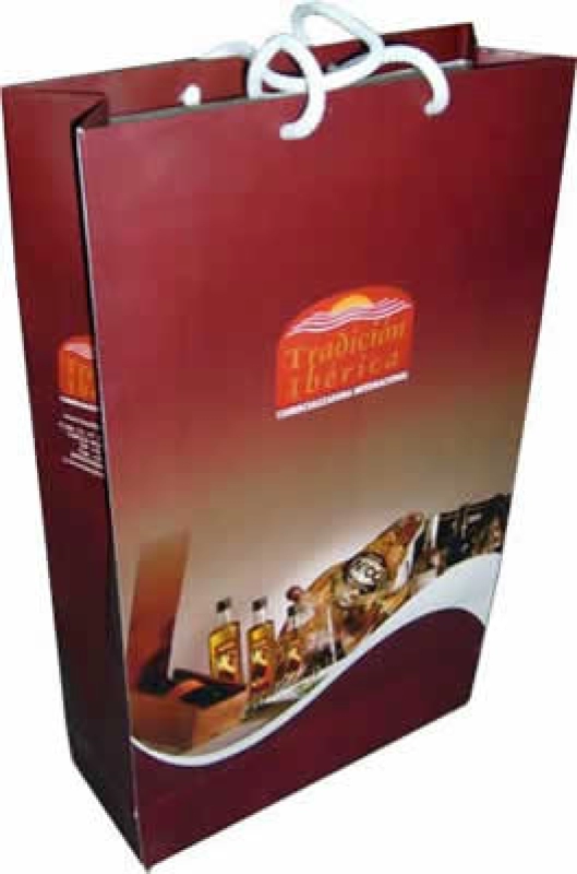 Bolsa Odessa, en Propalcote 200, troquelada, cordon motta, 38x25x10 cmts s.