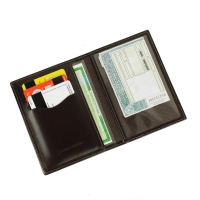 Portadocumentos Quantum, en cuerina, con 4 bolsillos, 22 x 12 cmts