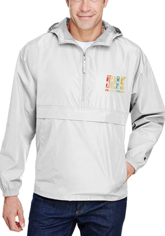 Chaqueta Sunshine con capucha, en poliester antifluido, con forro interno