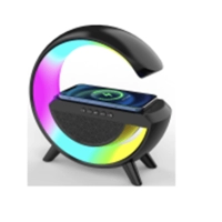 Parlante BT con luz LED y con Cargador Inalambrico, 23.6 x 23.6 x 8 cmts