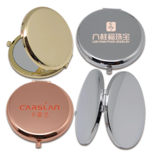 Espejo Circular metalico, 6.5 cmts de diametro.