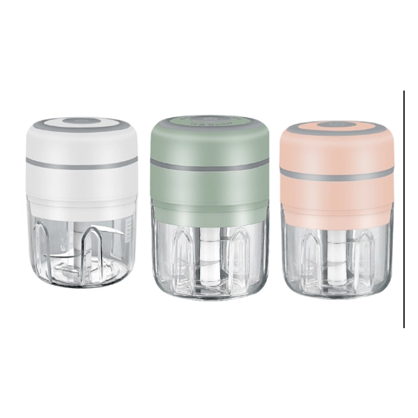 Picador Electronico de Ajo, 250 ml, recargable con USB