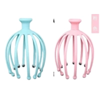 Masajeador de Cabeza, en silicona, de 11 x 16 cmts