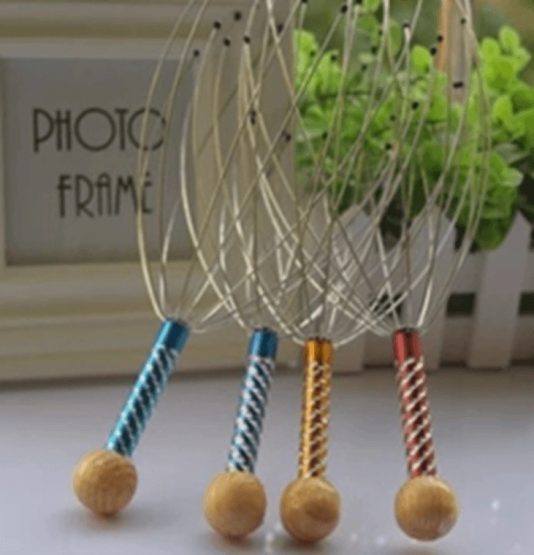 Masajeador de Cabeza, en alambre, de 11 x 16 cmts