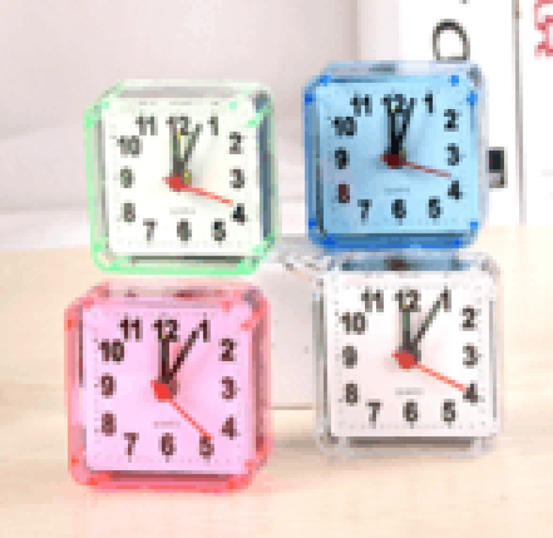 Reloj Despertador en ABS, 7.35 x 7.35 cmts