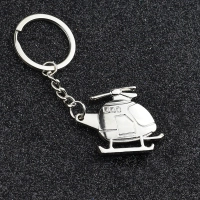 Llavero Metalico en forma de Helicoptero, 34 x 43 mm
