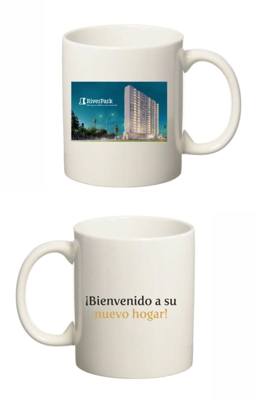 Mugs en Cerámica, 11 onzas, color blanco