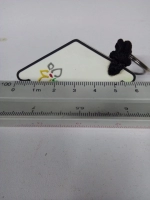 Llavero Microinyectado en forma de Casa, 6 x 4 cmts