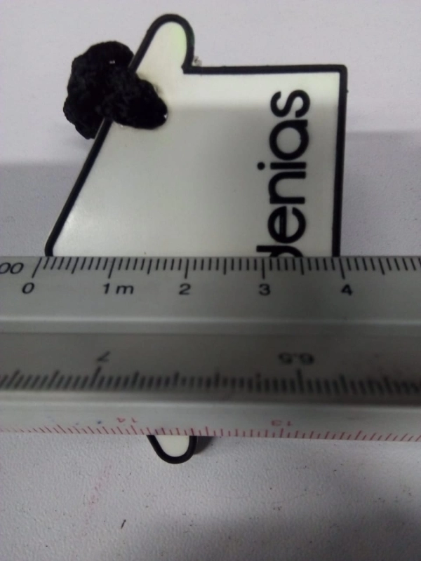 Llavero Microinyectado en forma de Casa, 6 x 4 cmts