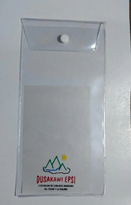 Estuche Electrosellado, con broche plastico, 12 x 18 cmts
