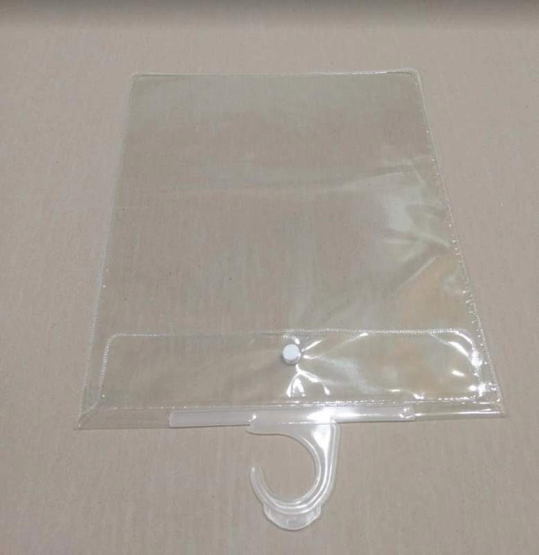 Bolsa de Vinilo con Gancho, varios tamaños, a su gusto, sobre pedido