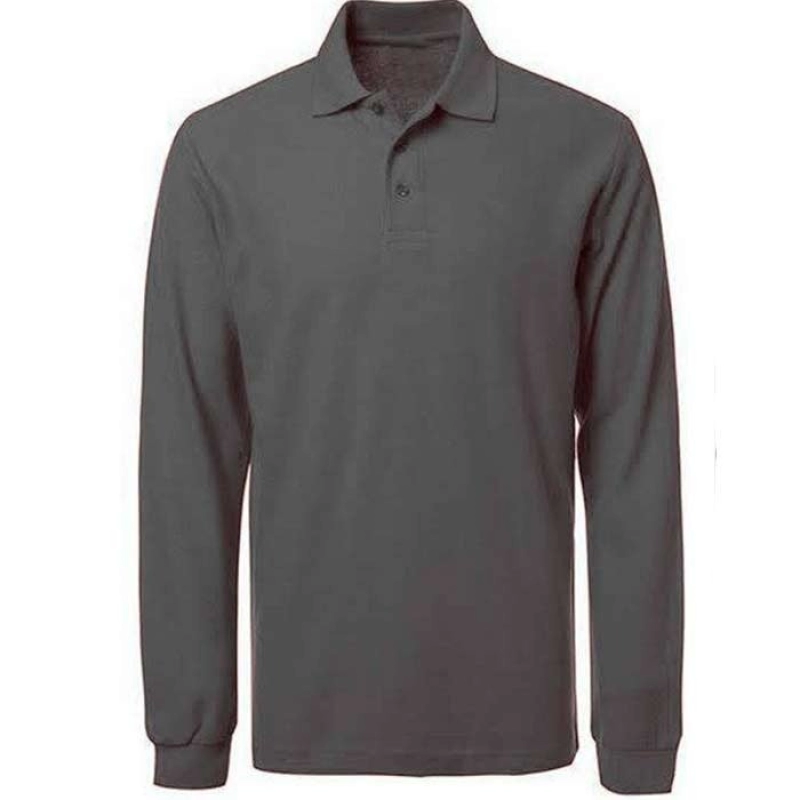 Camiseta Tipo Polo, poliester/algodon, manga larga