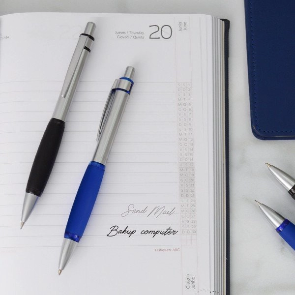 Boligrafo Sinatra, metalico, con Grip Ergonómico