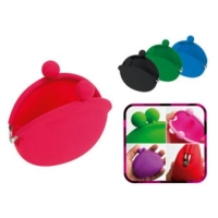 Cosmetiquera Love, en silicona, 9.2 x 9.5 cmts