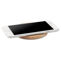 Cargador Inalambrico Selva, en Bambu , 10W, de 9.2 de diametro