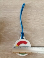 Identificador de Maletas microinyectado Redondo, alto relieve, Redondo, 7.5 cmts