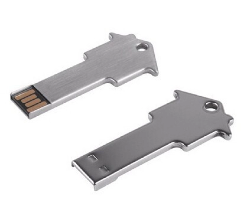Memoria USB Metalica en forma de Llave y de Casa