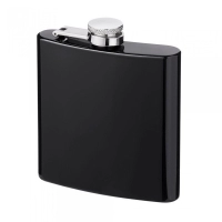 Licorera Black, en acero inoxidable, 4 onzas, 9.4 x 7 x 2 cmts