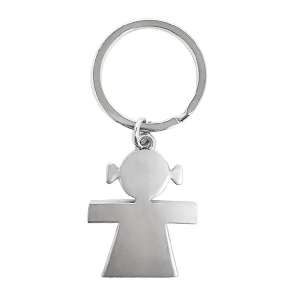 LLavero Gretel, metalico, 3.5 x 2.5 cmts