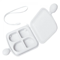 Pastillero Cure, plastico, con 4 compartimientos, 10 x 7 cmts